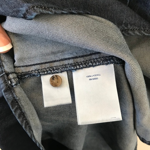 NEW Land's End Denim Midi Tunic Dress Size 8 - Picture 6 of 6